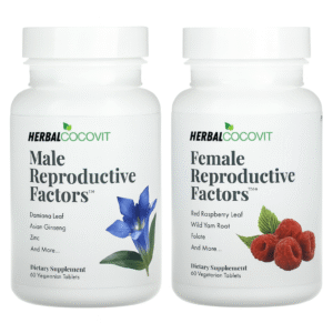 Male & Female Reproductive Support Pack, 2 Bottles, 60 Tablets Each