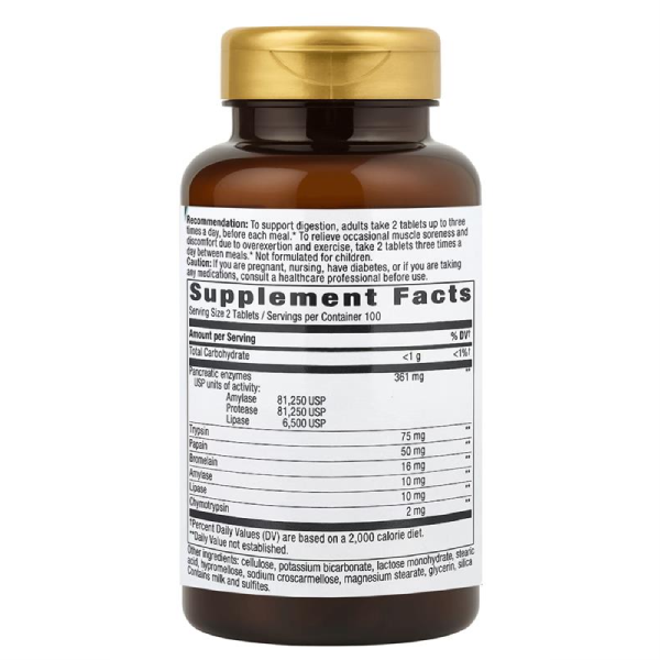 Dual Action Enzymes, 200 Tablets (Pack of 2) - Image 2